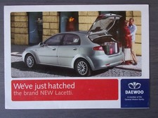 DAEWOO LACETTI orig 2004 UK Mkt Small Format Sales Brochure