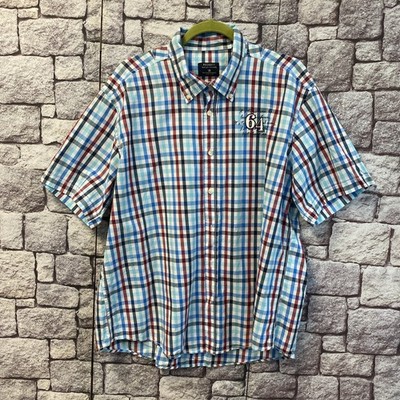 Peckott, Gr.XXL, Herren, Hemd, Blau/Rot, Kariert, 24r61
