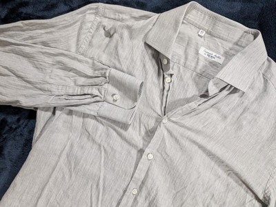 Emanuele MAFFEIS For Todd Snyder Button Down Dress Luxury Shirt Size 17 U 43 Eu