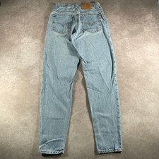 90 s Levi's 550 Womens Relaxed Fit Tapered Leg Jeans Light Wash 27 Waist USA