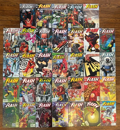 THE FLASH 164-196 LOT OF 33 ISSUES Brian Bolland Geoff Johns Impulse Spectre DC