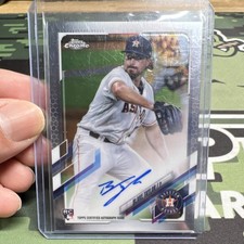 Topps 2021 Chrome Blake Taylor Rookie Autograph #RA-BT Houston Astros Baseball