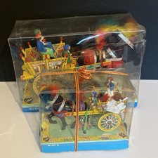 Vintage Gidi's Horse Drawn Gypsy Wagon ~ Sicilian Folk Art Italian Decor X 2