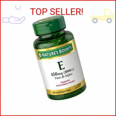 Nature's Bounty Vitamin E 1000 IU Softgels, Supports Antioxidant Health & Immune