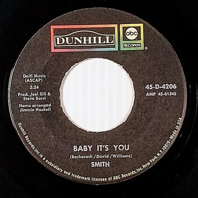 Smith - Baby It's You / I Don't Believe (I Believe) [7'' 45 rpm Single] 1969 Rock
