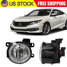Pair Fog Lights For 2016-2021 Honda Civic Driver & Passenger Side 33900T5RA01