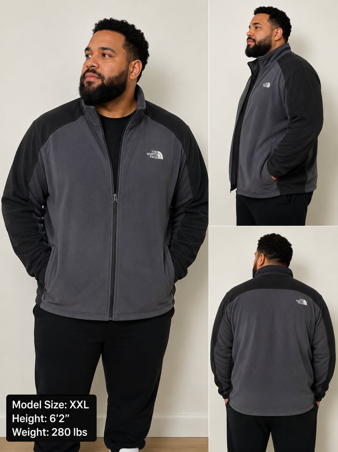 The North Face Men's XXL Full Zip Fleece