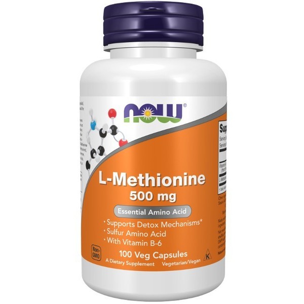 L-Methionin 500 Mg 100 Veg Kapseln Entgiftung Und Gelenke Now Foods-image