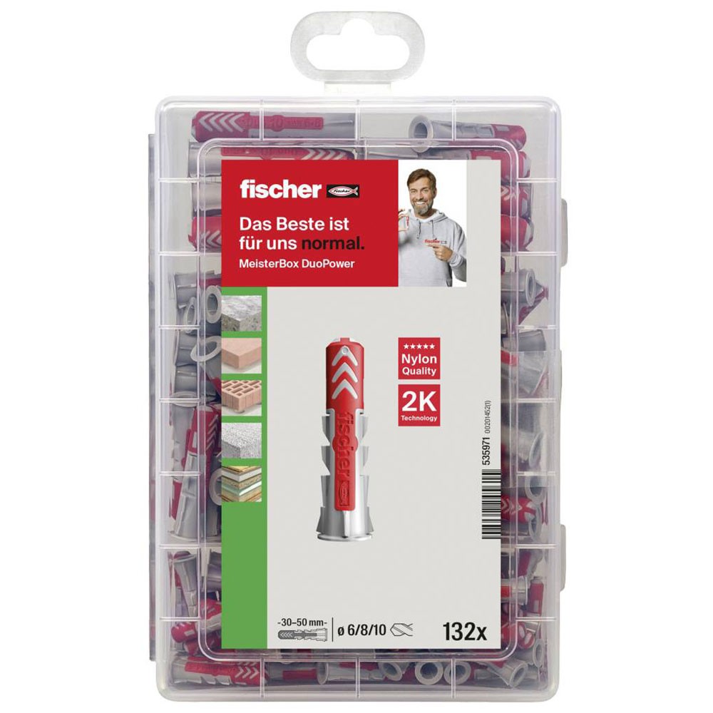 Fischer Meister-Box versatile Dowel Set with transparent lid