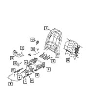 Genuine Mopar Seat Adjuster Track Inside 68275096AA