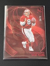 2025 Panini Silhouette NFL Steve Young Red  # /75 HOF SF 49ers No. 100