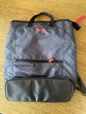 Zaino Under Armour, top con zip, pieghevole piatto, nero