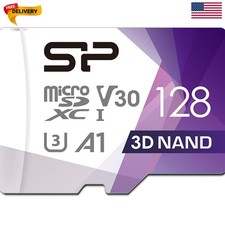 Silicon Power 128GB Micro SD Card U3 SDXC Up to 100MB/s High Speed Memory Car...