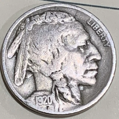 1920 Buffalo Nickel, nice original FINE+ condition with no issues!