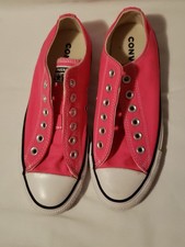 Hot Pink Converse All Star Sneakers Shoes Mens 5 Womens 7 No Laces