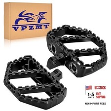Black Universal 10MM Mini Male Mount Floorboards Non-Slip Foot Pegs Footrests