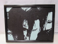 Vintage 88' Misfits Rock Horror Band D. Wolfgang Painting Art Framed Signed U72