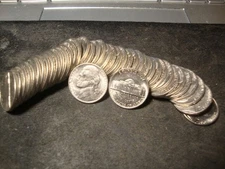 1982 BU Jefferson Nickel Nice 40 Coin Roll FBZ