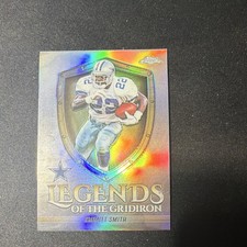 Topps Chrome Emmitt Smith Dallas Cowboys Legends Refractor Football Card
