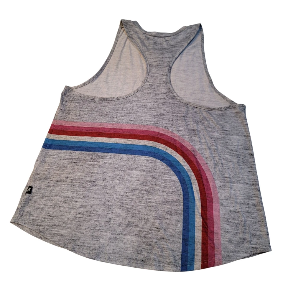 Camiseta sin mangas Terez Pelotón logotipo ciclismo arco iris talla M camiseta gris Foto 2 de 4