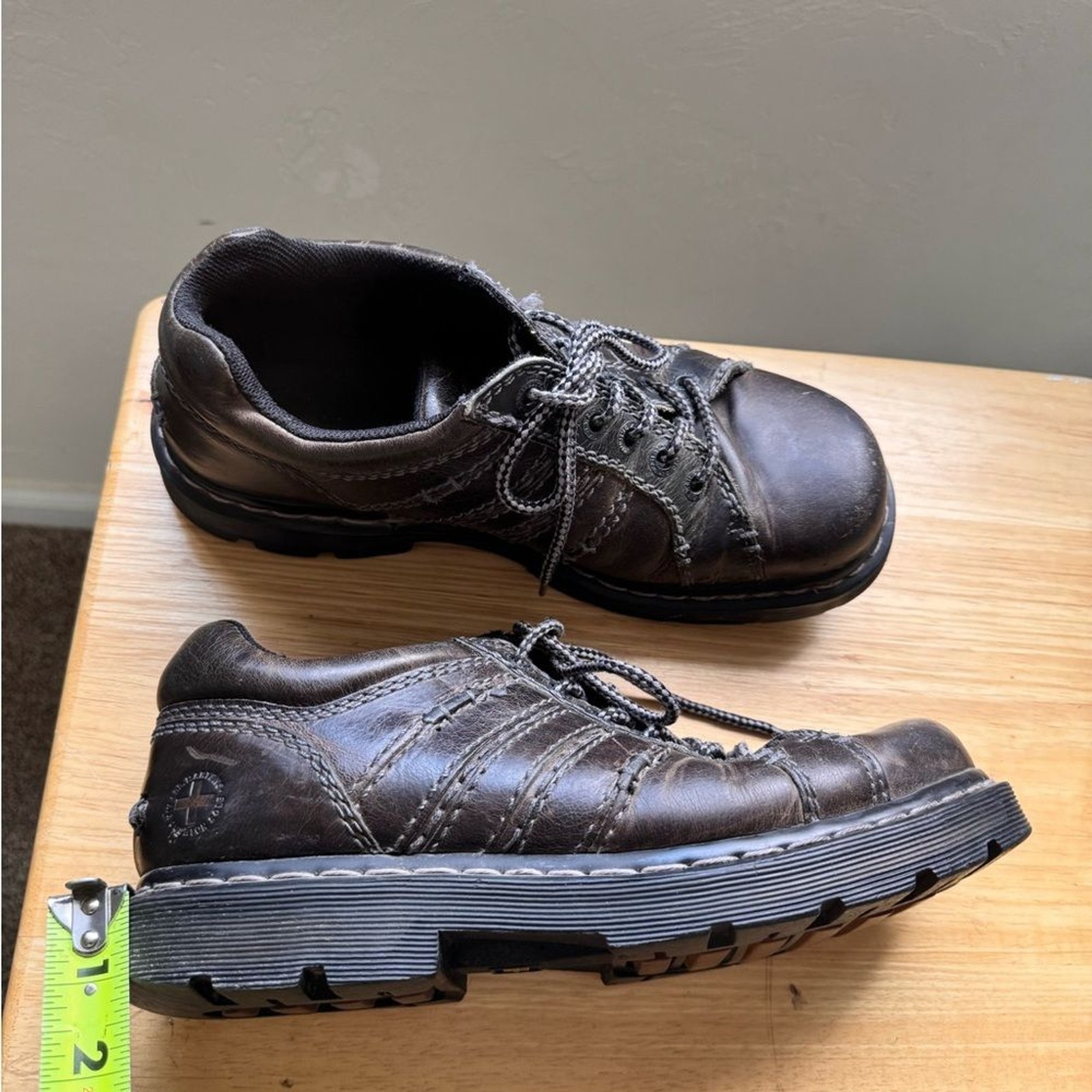 Dr. Martens Y2K Vintage Lace Up Leather Keith Oxford Shoe sz 10 &11  Old School
