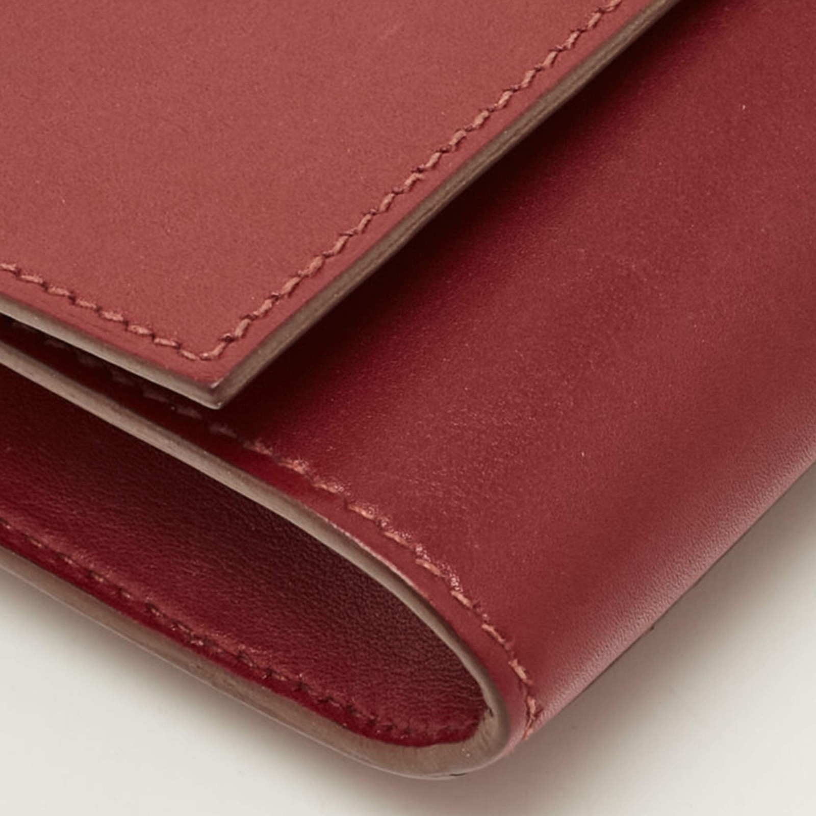 Hermes Medor 23 Ruby Swift Leather Clutch — image 15