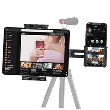 iPad Tripod Mount Adapter with 1/4" Ball Head for LED Ring Light, Microphone,