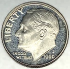 1996 S Proof SILVER Roosevelt Dime 10c 90% Silver🔥 - 3726