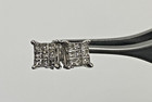 14k White Gold Natural Princess Cut Diamond Stud Earrings 1.0g Approx 0.15 CTW — photo 7