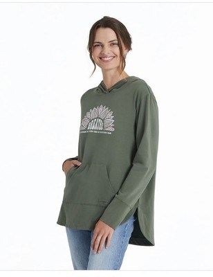 NWT Women's Life Is Good Breathe Sun Crusher-FLEX Hoodie Tunic Size Small