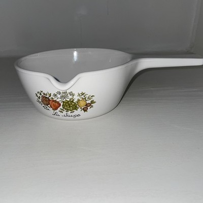 Vintage Corningware P-89-B Wildblumen Kochtopf mit Ausguss ohne Deckel
