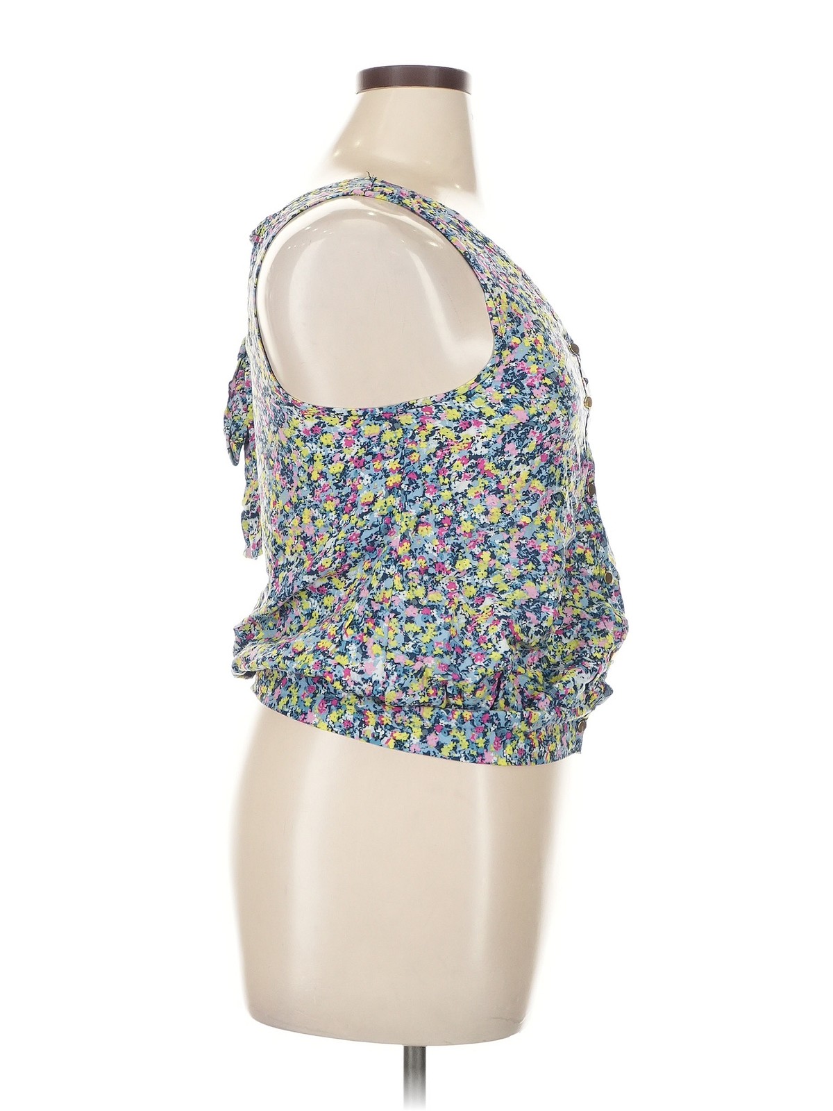 Tommy Girl by Tommy Hilfiger Women Blue Sleeveless Blouse XL thumbnail 3