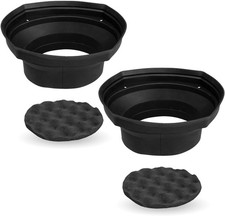 2 Piece Universal 6" x8  and 5"x7" Silicone Rubber Speaker Baffles with Se