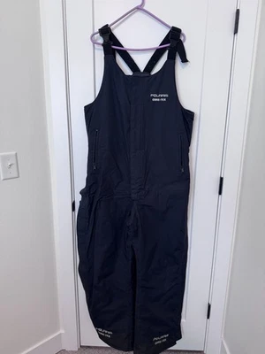 Polaris Men’s Large Gore-Tex Snow Bibs Black Vintage USA Made Ski Snow Pants - Image 1 of 4