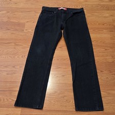 Levis 511 Boys Jeans Sz 16 Reg Black Night Skinny Fit Back to School 28x28
