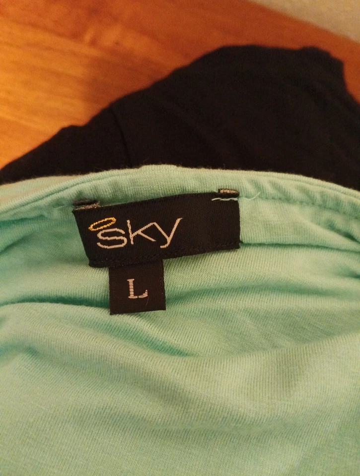 Vestido maxi SKY marca $235 colar de pedra adornado halter tamanho grande novo sem etiquetas - Imagem 4 de 4