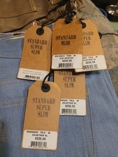 NWT CIVILIANAIRE Selvedge Japanese Denim Jeans 100 Cotton Standard Super Slim