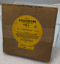 Kodak Kodachrome 16mm movie film Type A 400 ft Factory Sealed, Dated Jan. 1952