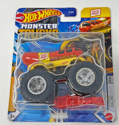 Hot Wheels Monster Trucks Oscar Mayer Wienermobile Diecast Snack Pack Mattel New