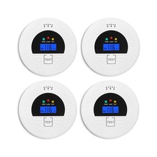 4-Pack, Smoke and Carbon Monoxide Detector, Smoke Detector Carbon M... Fast Ship