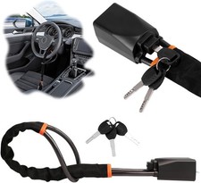 Car Steering Wheel Lock With 3 Keys Anti Theft Device Seat Belt Lock Steering UK