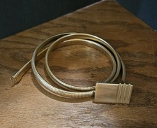 Vintage gold snake belt 38" square buckle