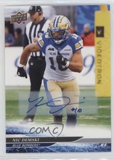 2025 Upper Deck CFL Auto Nic Demski #69 Auto 16vq