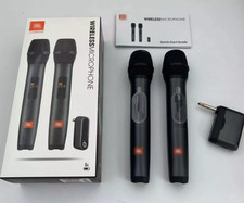 JBL Wireless 2 Microphone System -Rechargeable UHF Receiver with Ship immediatel