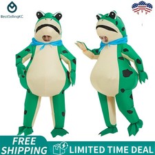 Funny Inflatable Frog Costume Blow-up Cosplay Costume for Adult/Birth...