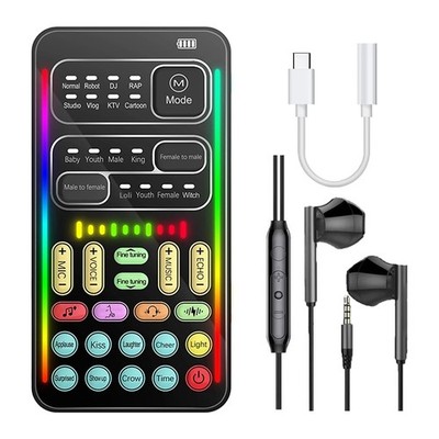 Game Voice Changer, Multi-Audio-Mixer, Live-Soundkarten-Kit für PC/Telefon/2059