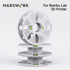 Reusable Spool 3-Pcs for Bambu Lab AMS, Quick Swap Filament with Remaining Level