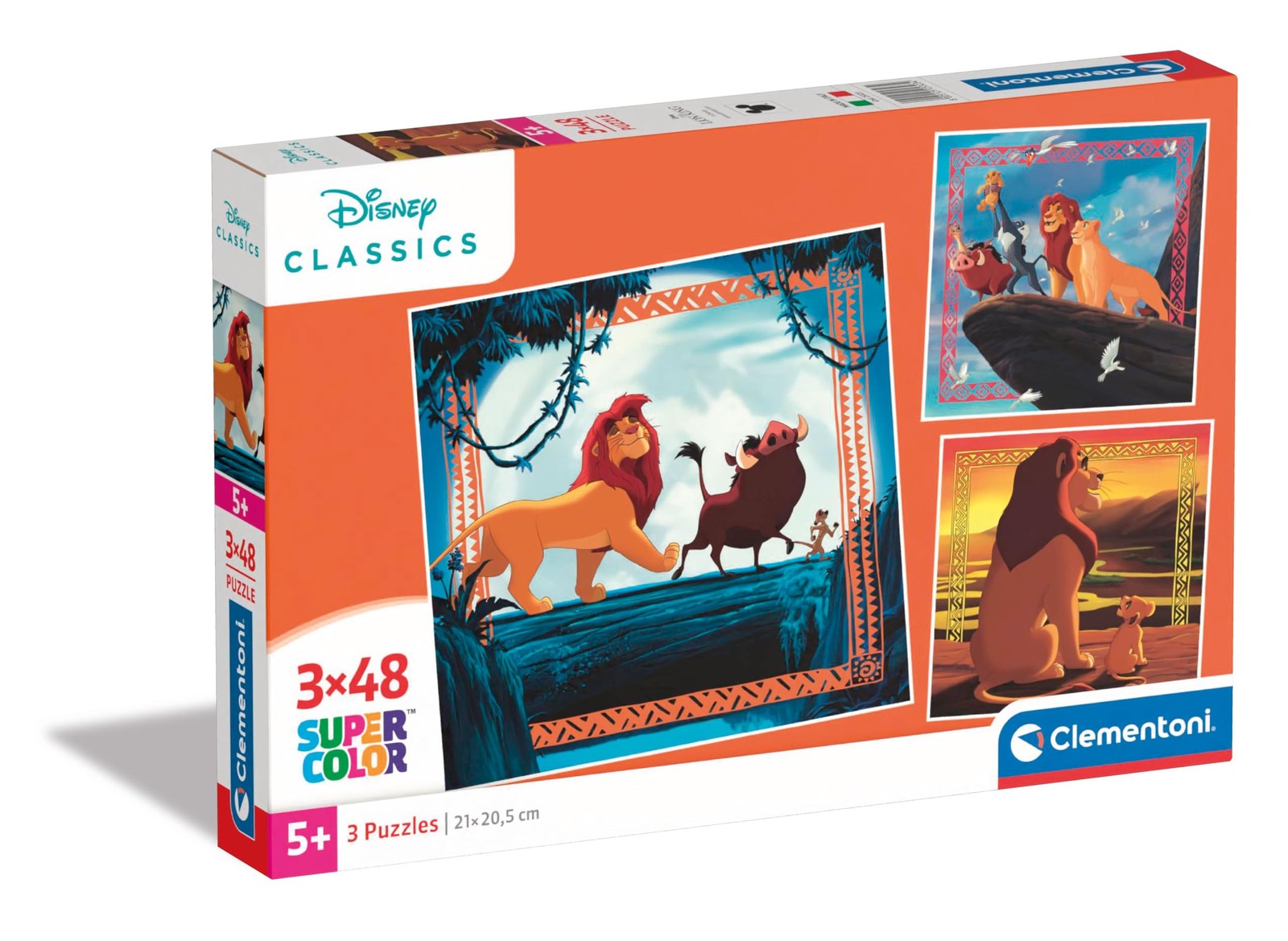 Puzzle 3x48 pièces Le Roi Lion Disney pour enfants dès 4 ans