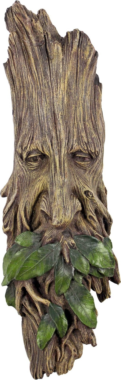 Whimsical Tree Face Sculpture for Outdoor Garden Wall Decor