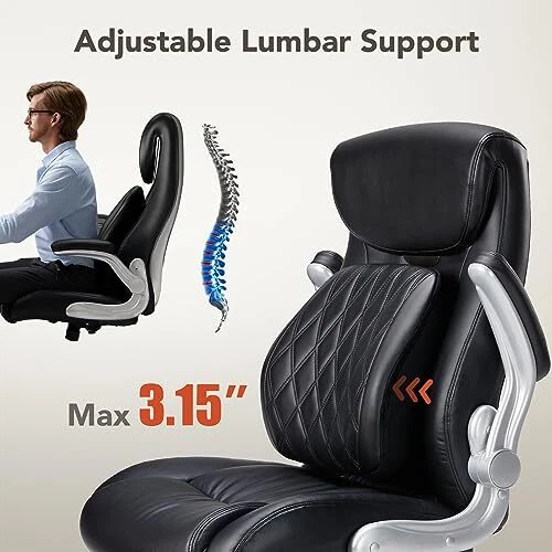 Flash Furniture Mobile Adjustable Lumbar Support Pillow for Office Chairs  and Car Seats in Black